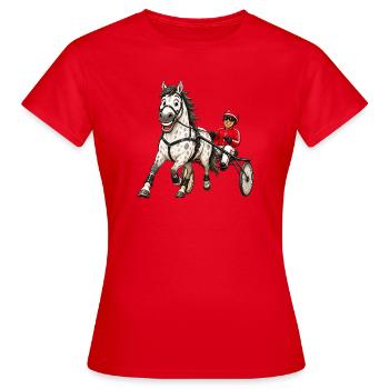 Trotter funny - Women's T-Shirt - red - Front - AI Model Female 172 dark (172cm)
