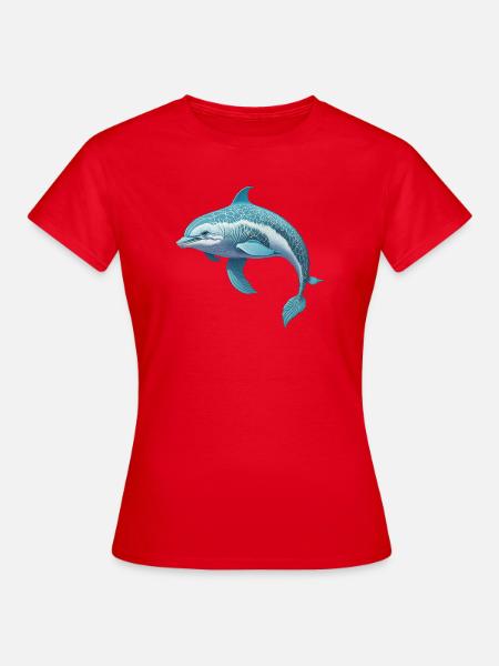 Delfin - Frauen T-Shirt - Rot