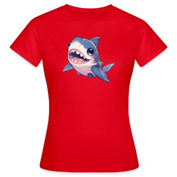 Great White Shark Great White Shark - Women's T-Shirt - red - Front - AI Model Female 172 dark (172cm)
