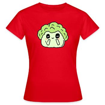 Brocoli - T-shirt Femme - rouge - Devant - AI Model Female 172 dark (172cm)