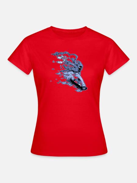 Cloud Skater in Melon Grab - Frauen T-Shirt - Rot