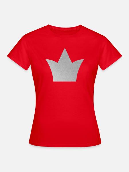 Krone – Symbol für Stärke & Selbstbewusstsein - Frauen T-Shirt - Rot