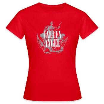 Conception de l’Ange Déchu - T-shirt Femme - rouge - Devant - AI Model Female 172 dark (172cm)