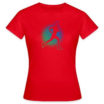 Idée cadeau pour une course à pied - T-shirt Femme - rouge - Devant - AI Model Female 172 dark (172cm)