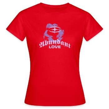 Gothische Liebeskompass Grafik - Frauen T-Shirt - Rot - Vorne - AI Model Female 172 dark (172cm)
