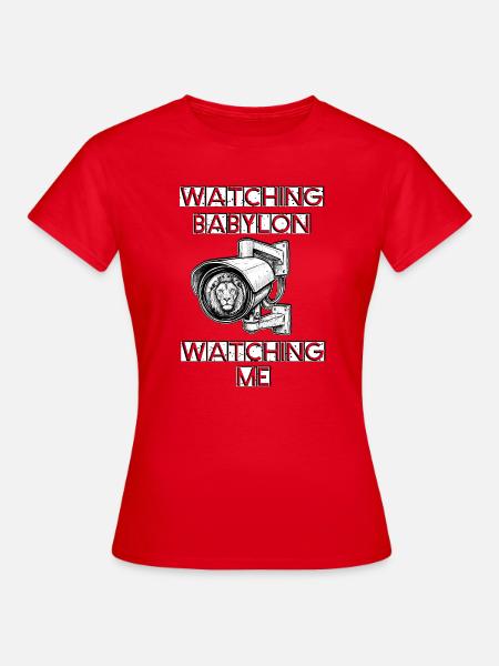 Watching Babylon - Frauen T-Shirt - Rot