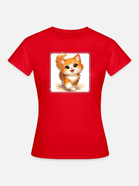 Kitten in bright orange - Women's T-Shirt - red