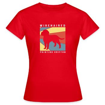 Griffon - T-shirt Femme - rouge - Devant - AI Model Female 172 dark (172cm)