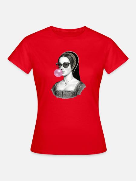 Anne Boleyn Bubble Pop Renaissancefrau - Frauen T-Shirt - Rot