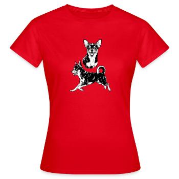 Chihuahua charmant pour les amateurs de chiens - T-shirt Femme - rouge - Devant - AI Model Female 172 dark (172cm)