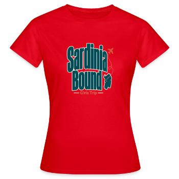 Groupe de voyage de vacances entre filles à destination de la Sardaigne - T-shirt Femme - rouge - Devant - AI Model Female 172 dark (172cm)