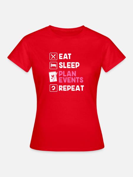 Event Planer - Frauen T-Shirt - Rot