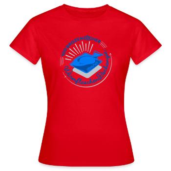 Obachd! - Wärmflaschn Dschangie - Frauen T-Shirt - Rot - Vorne - AI Model Female 172 dark (172cm)