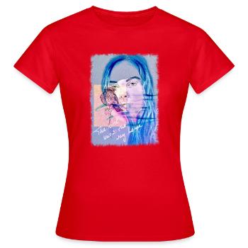 Seelenvogel - Frauen T-Shirt - Rot - Vorne - AI Model Female 172 dark (172cm)