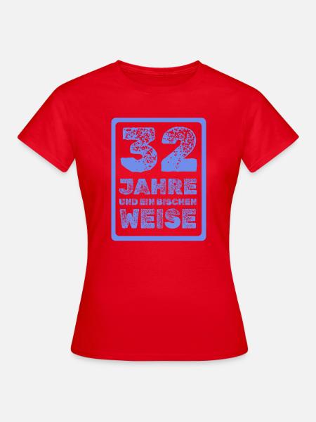 32 - Frauen T-Shirt - Rot