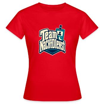 Équipe Nachtdienst Infirmière Équipe Humour de nuit - T-shirt Femme - rouge - Devant - AI Model Female 172 dark (172cm)