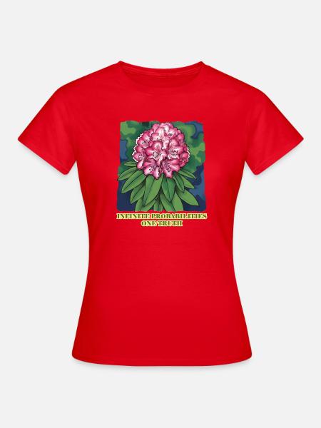 Infiniti-Chancen blühen - Frauen T-Shirt - Rot