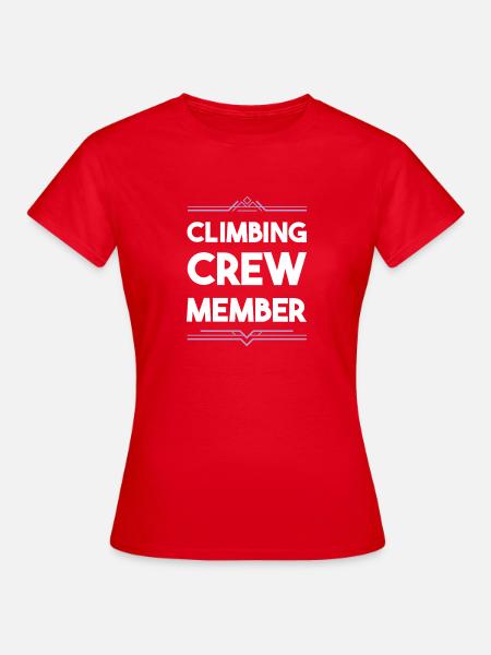 Climbing Crew - Frauen T-Shirt - Rot