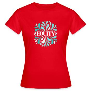 Équité Splash Glowing Turquoise - Women's T-Shirt - red - Front - AI Model Female 172 dark (172cm)