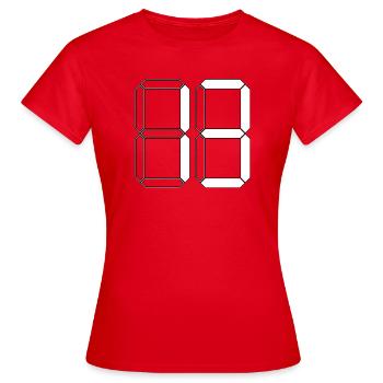 NUMMER 13 Dreizehn Geburtstag Geschenk Digital - Frauen T-Shirt - Rot - Vorne - AI Model Female 172 dark (172cm)