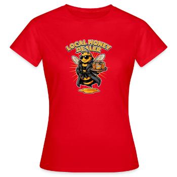 Local Honey Dealer Funny Bee Beekeeper Honey - Women's T-Shirt - red - Front - AI Model Female 172 dark (172cm)