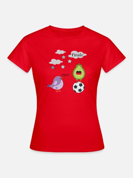 Fußball - Frauen T-Shirt - Rot