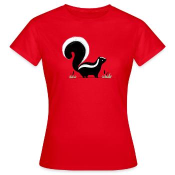 Moufette - T-shirt Femme - rouge - Devant - AI Model Female 172 dark (172cm)