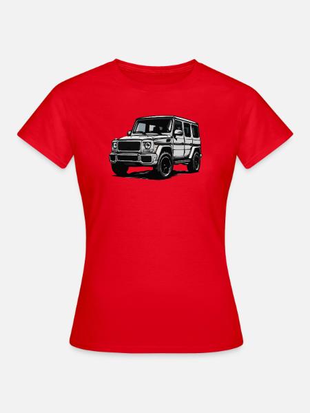 G-Klasse Silhouette Illustration - Frauen T-Shirt - Rot