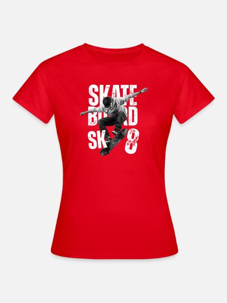 Skate SK8 - Frauen T-Shirt - Rot