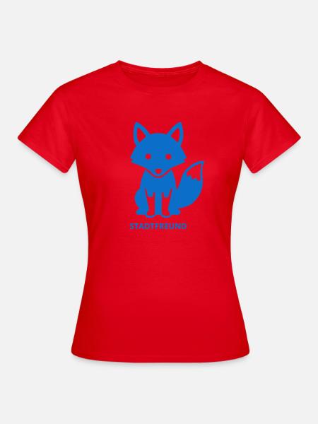 Minimalistisches Stadtfreund Design - Frauen T-Shirt - Rot