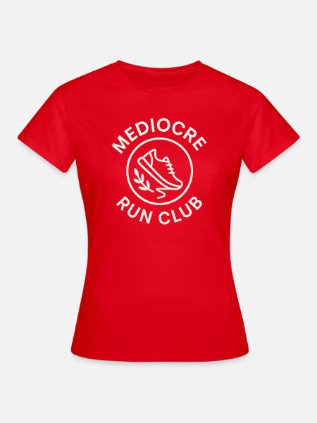 Mediocre Run Club Logo - Frauen T-Shirt - Rot