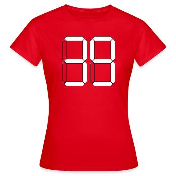 NUMBER 39 Thirty-Nine Gift Digital - Women's T-Shirt - red - Front - AI Model Female 172 dark (172cm)