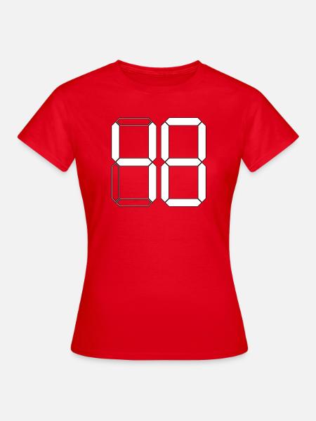 NUMMER 48 Achtundvierzig Geschenk Digital - Frauen T-Shirt - Rot