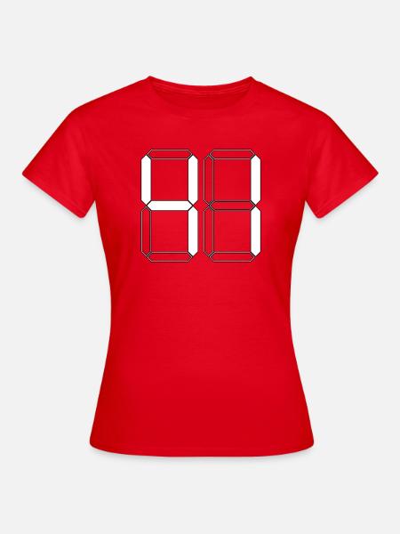 NUMMER 41 Einundvierzig Geschenk Digital - Frauen T-Shirt - Rot