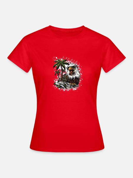 Adler Sommer Comic - Frauen T-Shirt - Rot