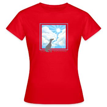 More Than a Pet - Sighthound - Women's T-Shirt - red - Front - AI Model Female 172 dark (172cm)