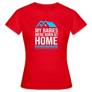 Maman croustillante - T-shirt Femme - rouge - Devant - AI Model Female 172 dark (172cm)