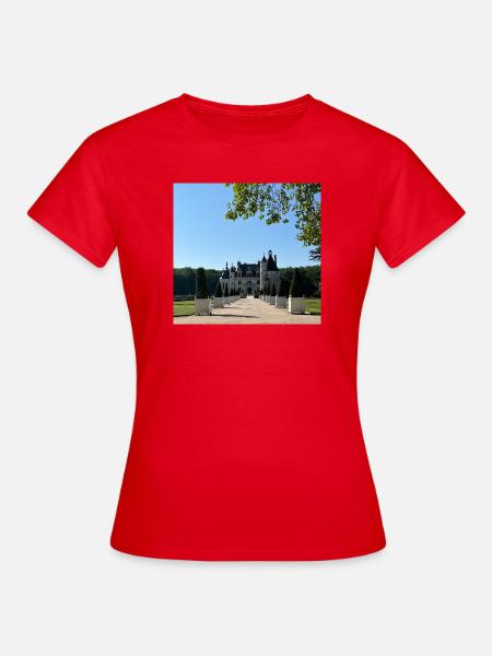 Burg von Chenonceau - Frauen T-Shirt - Rot