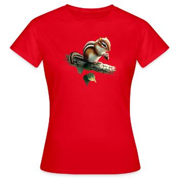 Tamia - T-shirt Femme - rouge - Devant - AI Model Female 172 dark (172cm)