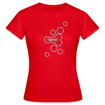 Henry - Frauen T-Shirt - Rot - Vorne - AI Model Female 172 dark (172cm)