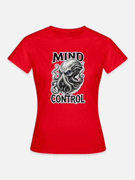 Gedankenkontrolle – Dark Fantasy Brain Monster RPG - Frauen T-Shirt - Rot