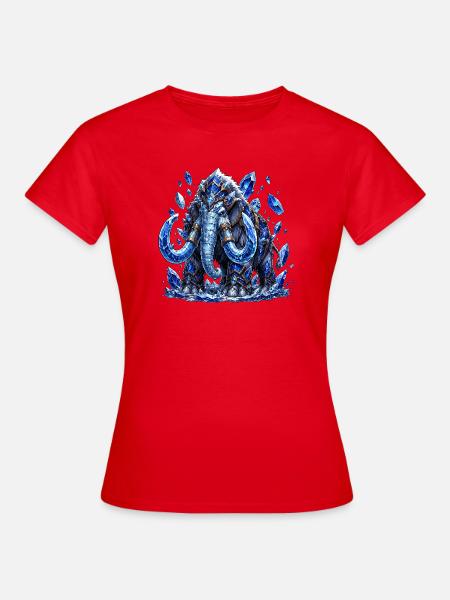 Eis Mammut Kristallkrone - Frauen T-Shirt - Rot