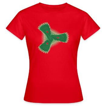 L’étoile de mer timide - T-shirt Femme - rouge - Devant - AI Model Female 172 dark (172cm)