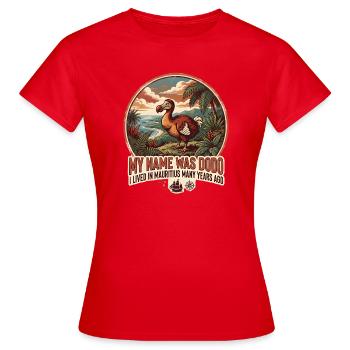 Dodo, extinct bird from Mauritius - Frauen T-Shirt - Rot - Vorne - AI Model Female 172 dark (172cm)