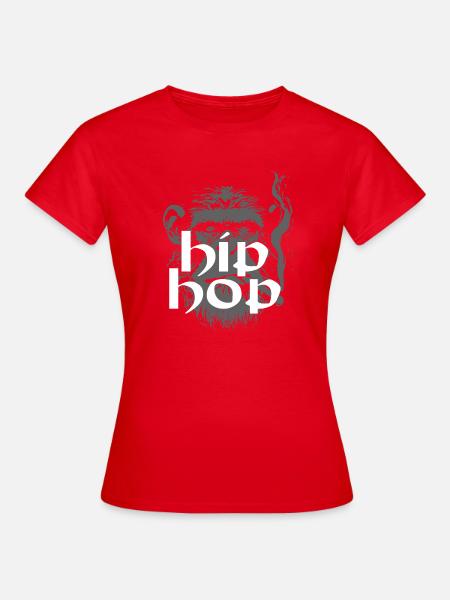 Hip Hop Affe - Frauen T-Shirt - Rot