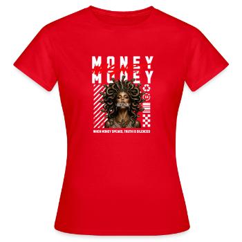 Grec méduse - T-shirt Femme - rouge - Devant - AI Model Female 172 dark (172cm)