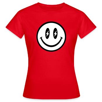 Visage souriant - T-shirt Femme - rouge - Devant - AI Model Female 172 dark (172cm)