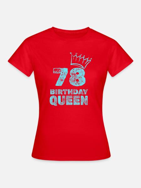 78 - Frauen T-Shirt - Rot