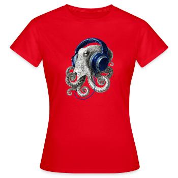 Pieuvre Pieuvre pieuvre Pieuvre de mer - T-shirt Femme - rouge - Devant - AI Model Female 172 dark (172cm)