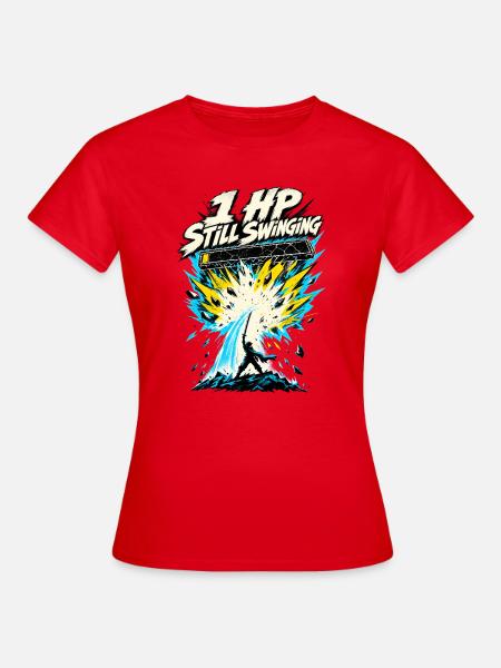 1 HP Still Swinging Artwork - Frauen T-Shirt - Rot